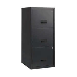 A4 3 Drawer Maxi Filing Cabinet Black