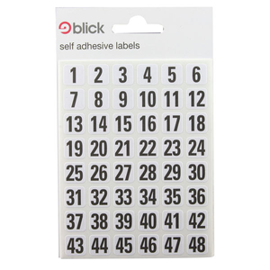 Blick 00-99 Black on White Numbered Labels (Pack of 2880) -