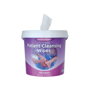 EcoTech White Patient Cleansing Wipes  Pack of 150 - EBPC150