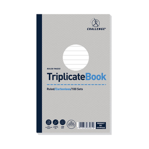 Challenge Carbonless Triplicate Book 210x130 (Pk 5) 100080445