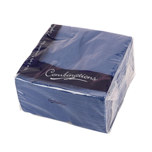 Combinations Navy Blue 330 x 330mm Napkins (Pack of 100) -