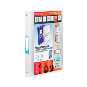Elba Vision A4 White 25mm 2 O-Ring Binder - 100080889