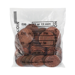 Cash Denominated Coin Bags  Pack of 5000 - BEVORBS0001