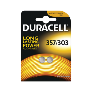 Duracell 1.5V Silver Oxide Button Battery (Pack of 2) -