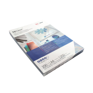 GBC HiClear A4 200 Micron PVC Binding Covers (Pk100) -