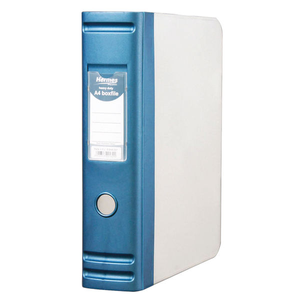 Hermes Blue A4 Heavy Duty 2 D-Ring Box File  80mm - 8.BA4.007