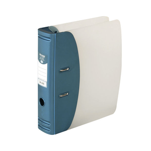 Hermes Metallic Blue A4 Heavy Duty Lever Arch File  80mm -