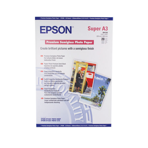 Epson A3 Premium Semi-Gloss A3+ Photo Paper (Pk 20) C13S041328