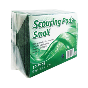 Green Flat Economy Scouring Pads  Pack of 10 - SP120