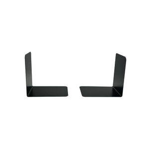 Heavy Duty 140mm Black Metal Bookends (Pack of 2) - 0441102