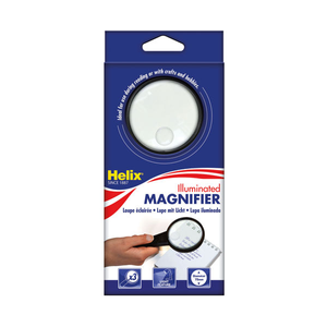 Helix Black Illuminated Magnifying Glass – MN1025