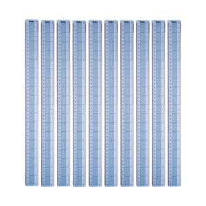 Helix Shatter Resistant Ruler Gridded 45cm Blue (Pk 10) L28040