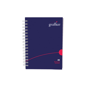 Graffico Polypropylene Wirebound A6 Notebook 140 Pages 500-0506