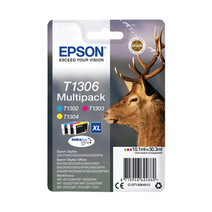 Epson T1306XL CMYK Ink Cartridge Multipack - C13T13064012
