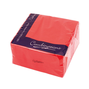 Maxima Red 2-Ply Napkins  Pack of 100 - VSMAX33/2R