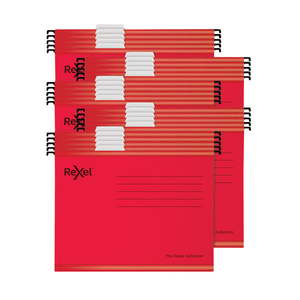 Rexel Classic Foolscap Red Suspension Files (Pk 25) 2115592