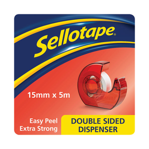 Sellotape 15mm x 5m Double Sided Tape with Dispenser - 1766008
