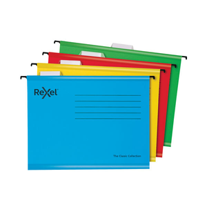 Rexel Assorted A4 Classic Suspension Files  Pack of 10 -