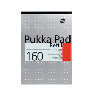 Pukka Pad Ruled Metallic Four-Hole A4 Refill Pad (Pk 6) 80/1