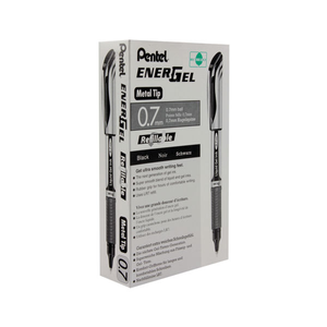 Pentel EnerGel Xm Medium Black Rollerball Pen (pk 12) BL57-A