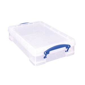 Really Useful 4 Litre Clear Plastic Storage Box - KING4C