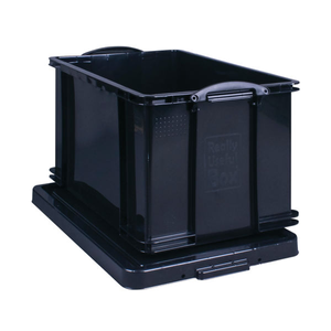 Really Useful Black 84 Litre Recycled Storage Box - 84BKR