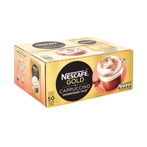 Nescafe Gold Unsweetened Cappuccino Sachets (Pack of 50) -