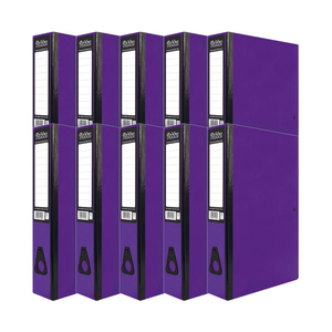 Pukka Brights Box File Foolscap Purple (Pack of 10) BR-7778