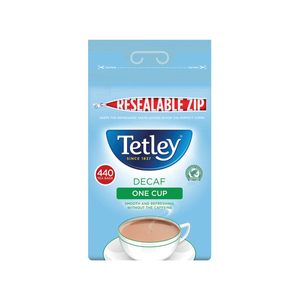 Tetley One Cup Decaffeinated Tea Bags  Pack of 440 - A08016