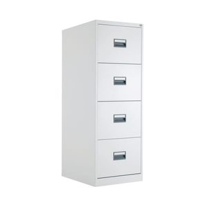 Talos 1300mm White 4 Drawer Filing Cabinet