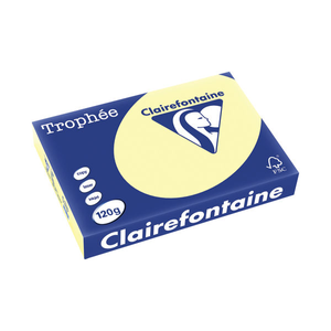 Staples Colour A4 Canary Yellow Paper 120gsm (Pack of 250)