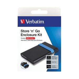 Verbatim Store n Go 2.5 Inch Hard Drive Enclosure Kit USB 3.2