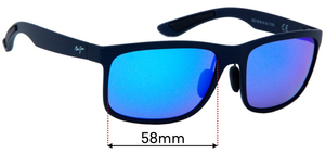 Sunglass Fix Replacement Lenses for Maui Jim MJ449 Huelo - 58mm Wide