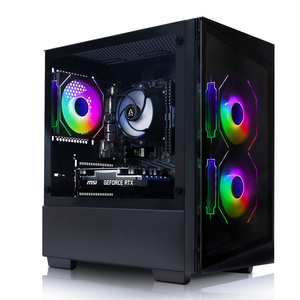 AWD-IT Level 3 AMD Ryzen 3 4100 Quad Core Intel Arc A380 6GB Desktop PC for Gaming