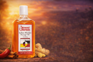 Indian Blanket Massage Oil (8oz) – Warming Herbal Body Oil