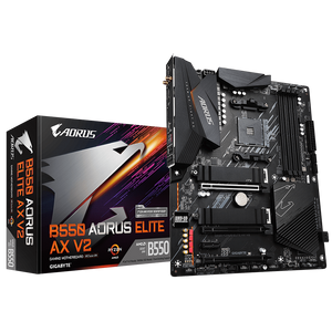 Gigabyte B550 AORUS ELITE AX V2 AMD Ryzen B550 ATX DDR4 Motherboard - Socket AM4