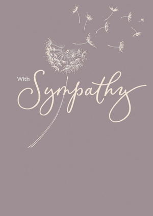 GUK Illustrated Dandelion Sympathy Card