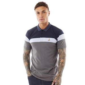 Brave Soul Mens Miguel Polo Shirt Dark Navy