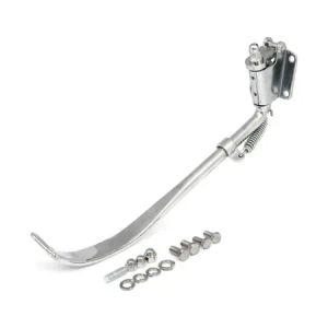 DOSS 1 Inch Shortened Kickstand With Flat Bottom In Chrome Finish For Harley Davidson 1989-1999 Softail Models (16-042E)