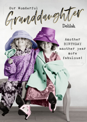 Photographic Granddaughter Birthday Card