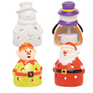Photophores de Noël en céramique