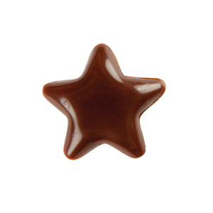 Hillbo dark chocolate mini star (17x17mm) - 480 pieces