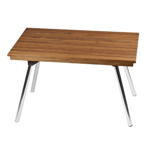 25" x 14" Teak Shower Bench with Folding Aluminum Legs