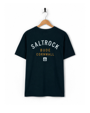Bude Mens Location T-Shirt in Blue