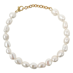 Alyssa All Baroque Pearl Gold Filled Bracelet (S)