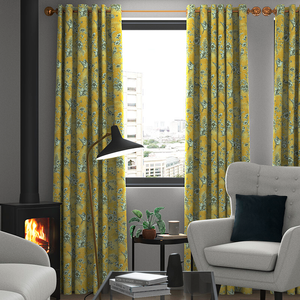 Finch Toile, Buttercup - Made to Measure Curtains