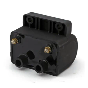 Doss Late OEM Style Ignition Coil 12V. 3 OHM Electronic Ignition in Black Finish For 1985-1999 B.T. (Excluding TC & 1995-1999 Fuel Injection), 1986-2003 XL (Excluding 1998-2003 XL1200S) Models (10-2029)