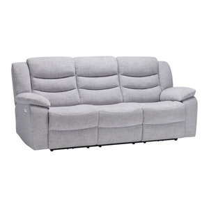 Marlow 3 Seater Electric Recliner Sofa in Keswick Dove Fabric