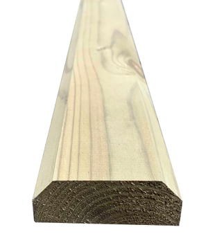 2 Way Chamfered Capping Rail | Planed Finish and Pressure Treated | 1.84m 70 x 26mm