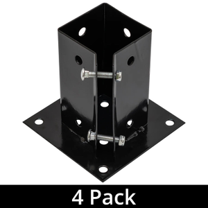 Woodside Bolt Down Fence Post Holder - 75mm x 75mm x 150mm